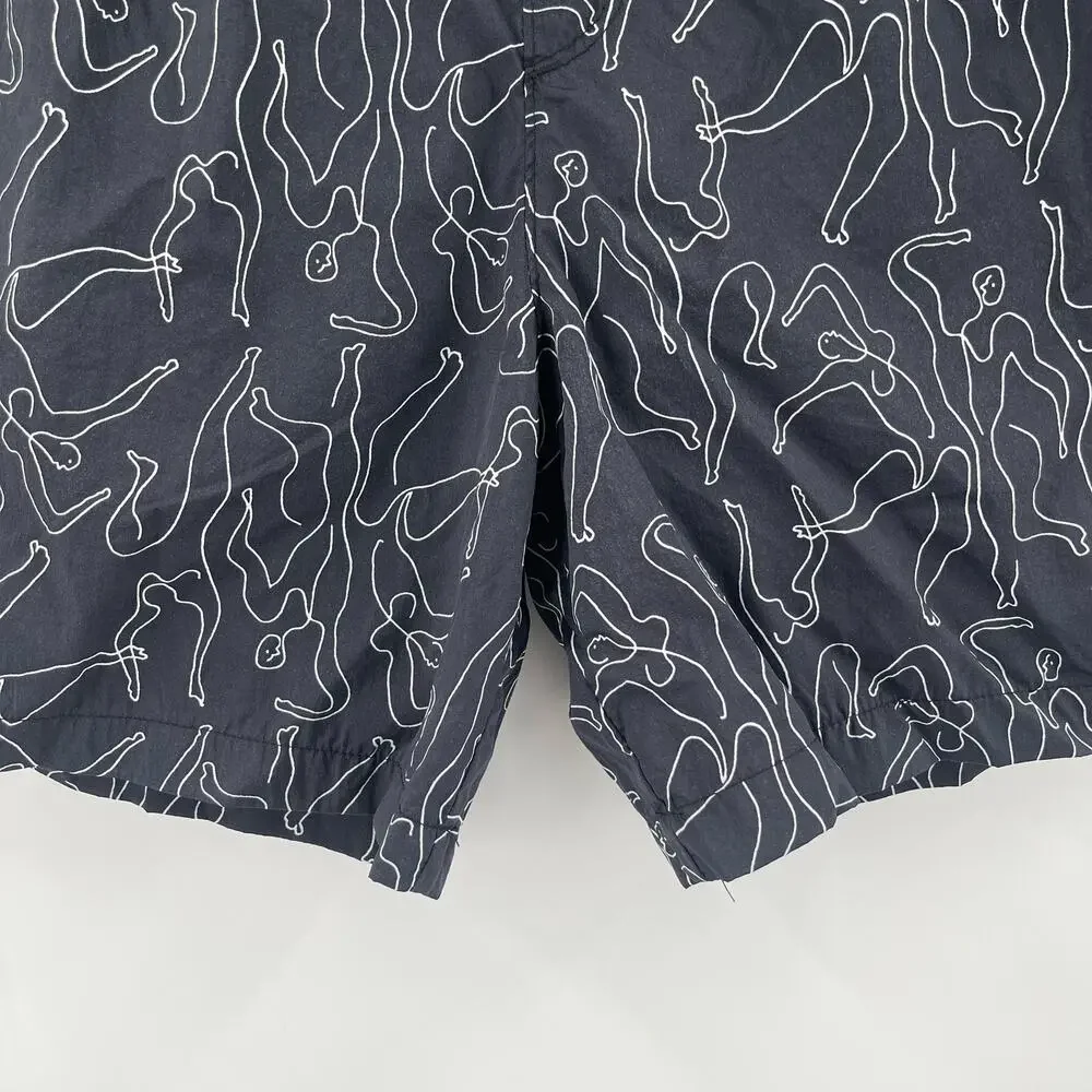 PACSUN Swim Trunks Size Medium Volley Summer Athleisure Shorts Netting *Damaged